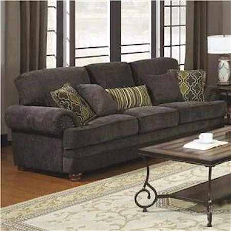 Traditional Sofa with Elegant Design Style